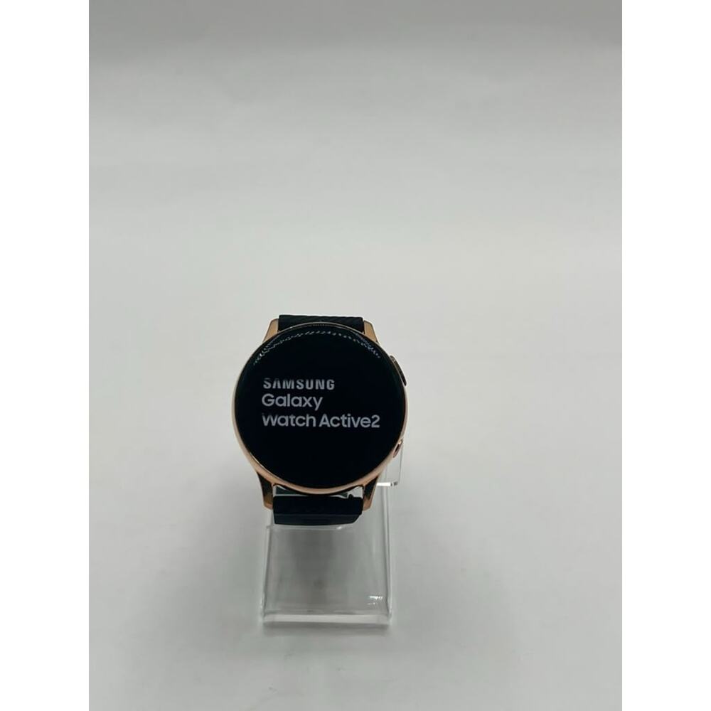Samsung Galaxy Watch Active2 SM-R835U 40mm LTE Gold Dial Black Band 4gb - Picture 2 of 8